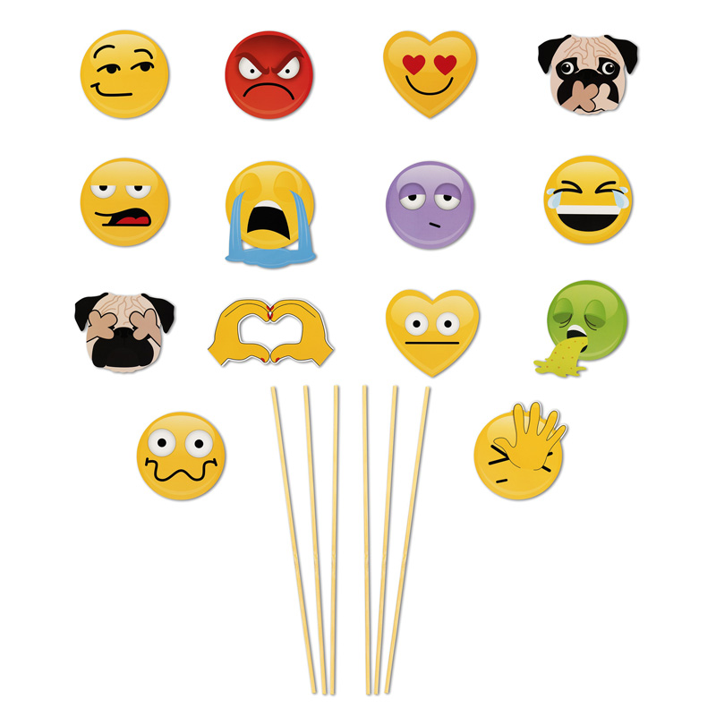 Emoji photo booth props