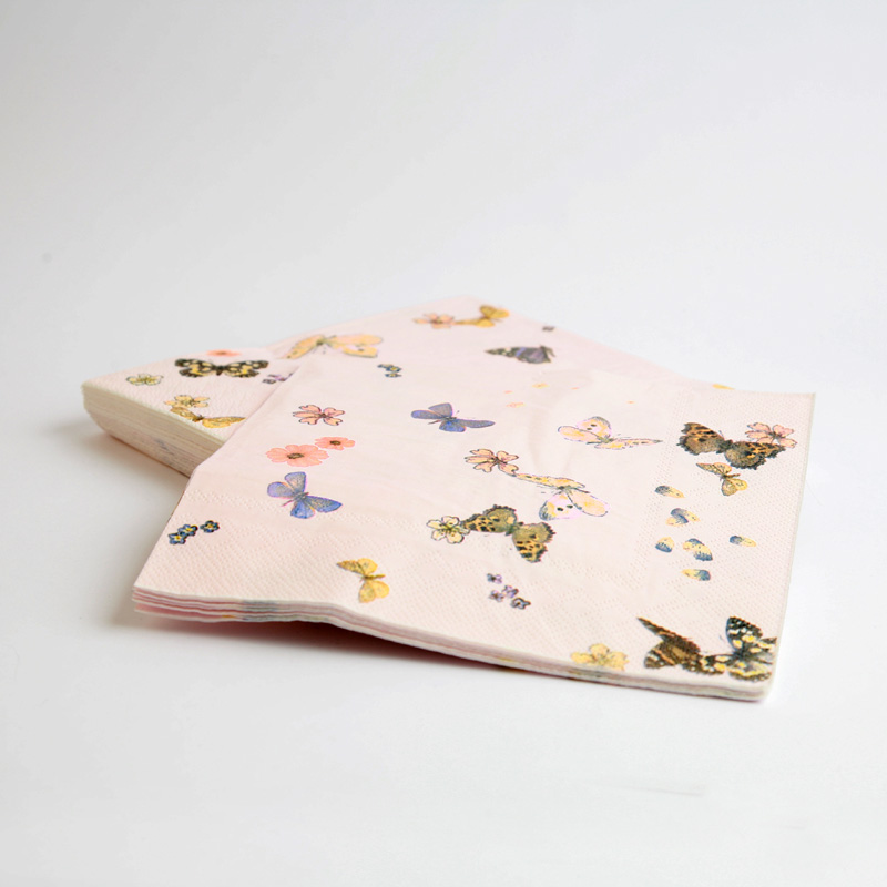 20 butterfly napkins