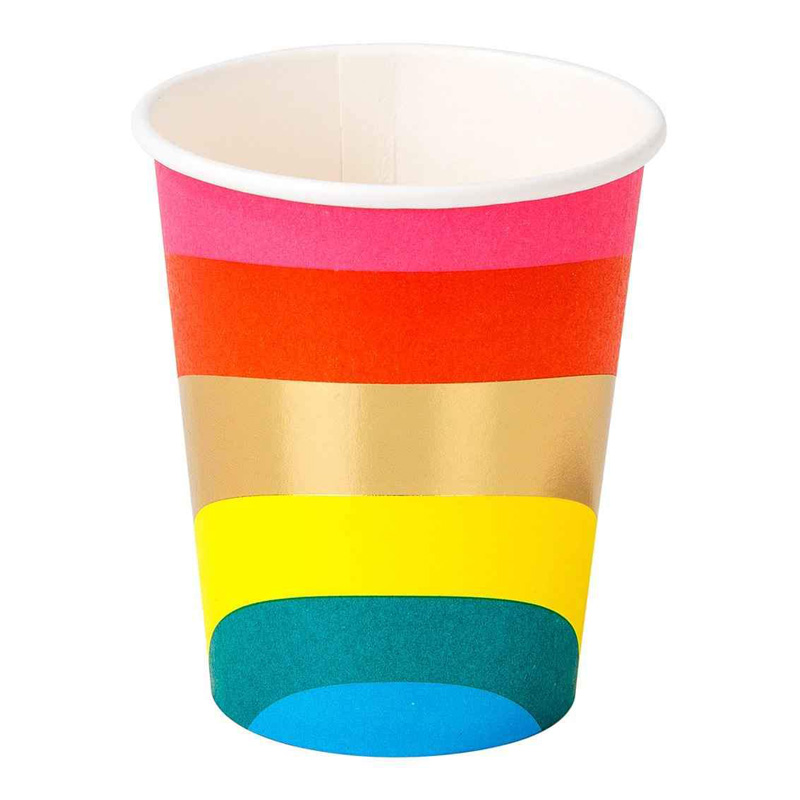 8 Rainbow Party Cup