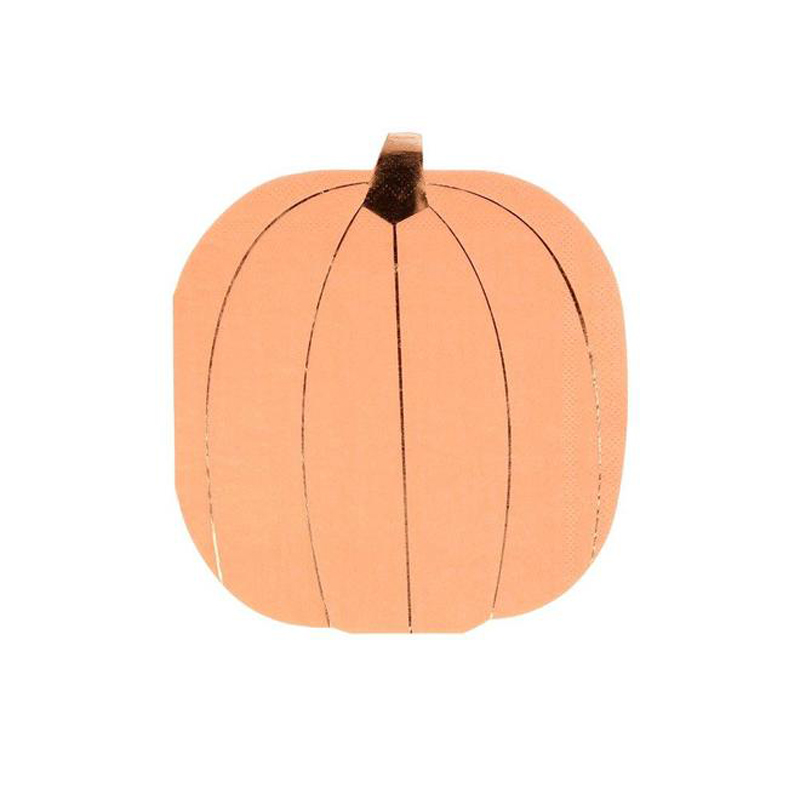 Pastel Halloween Pumpkin Napkins (set of 16)