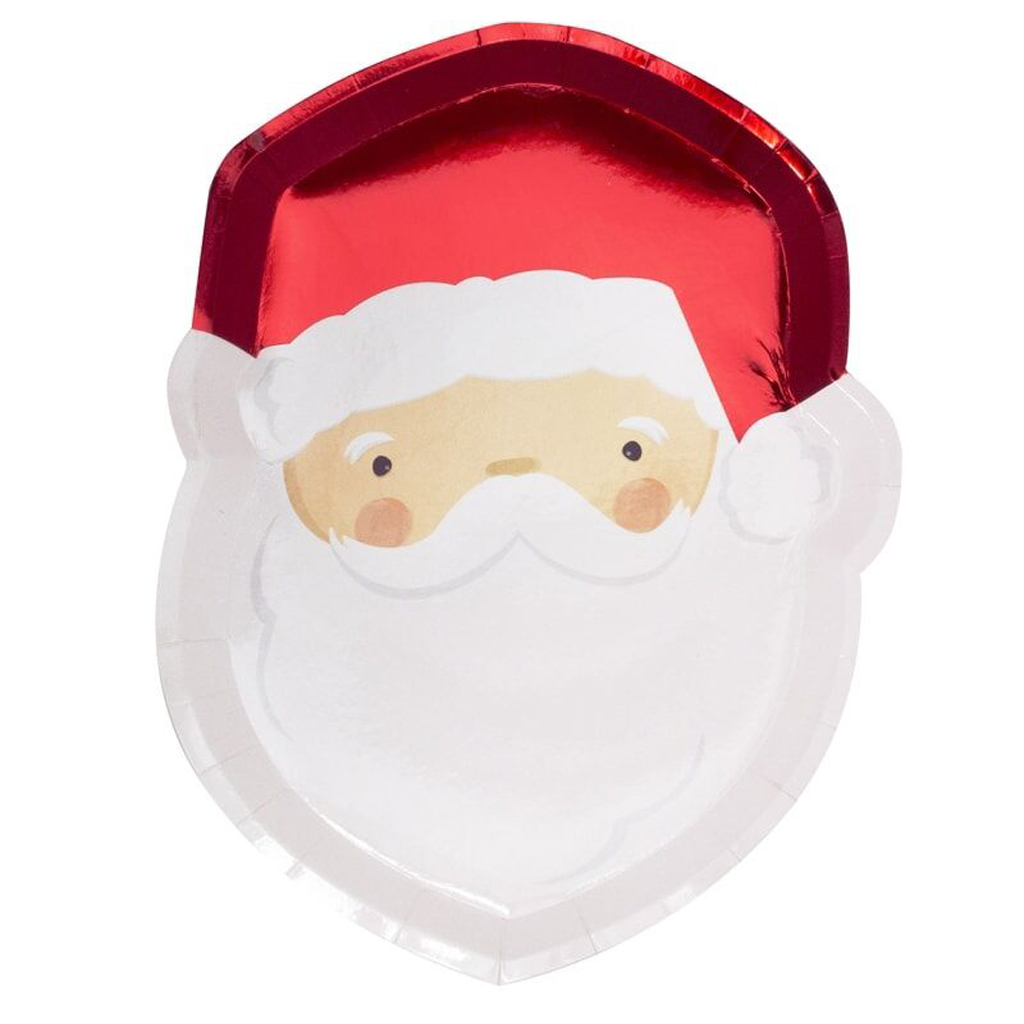 8 Santa Cut-out Small Plate