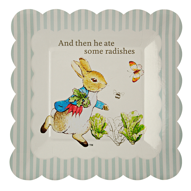 12 Peter Rabbit plates