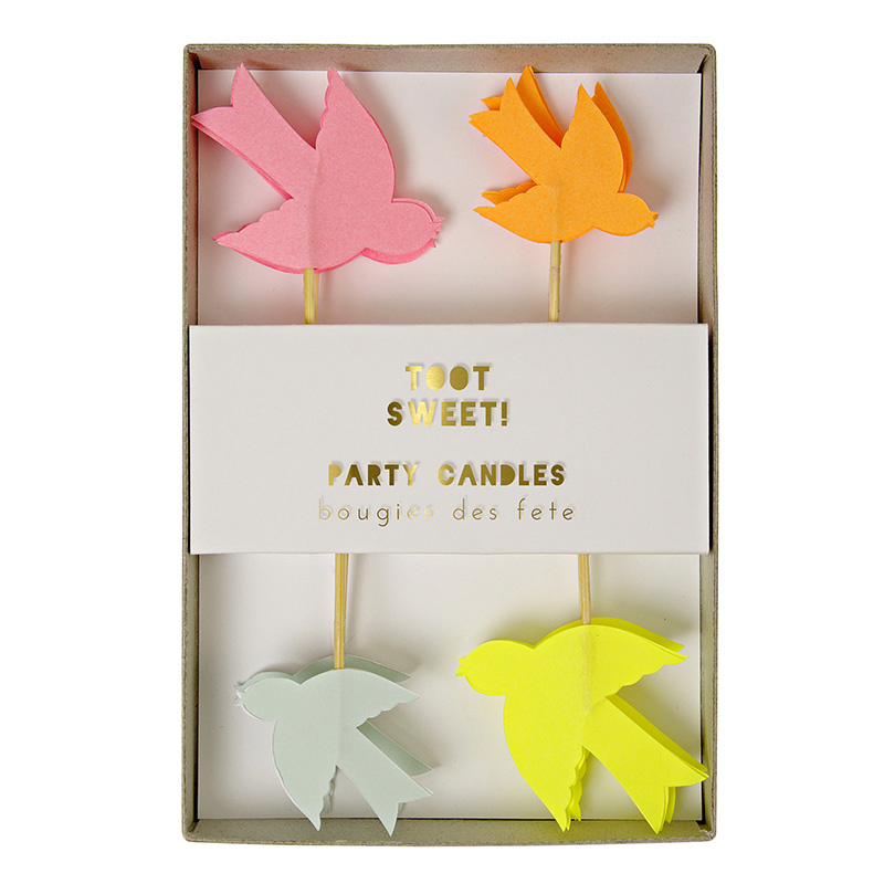 Set of 8 Bird Candles