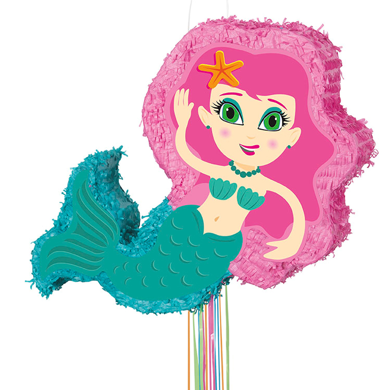 Mermaid pull pinata