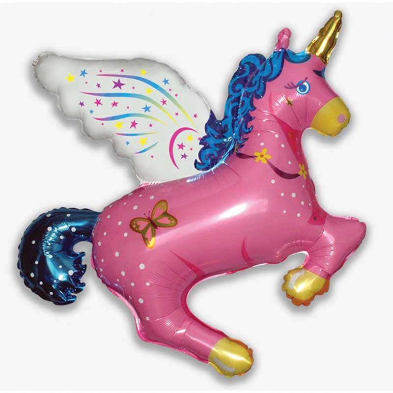 Jumbo Pink Flying Unicorn Balloon