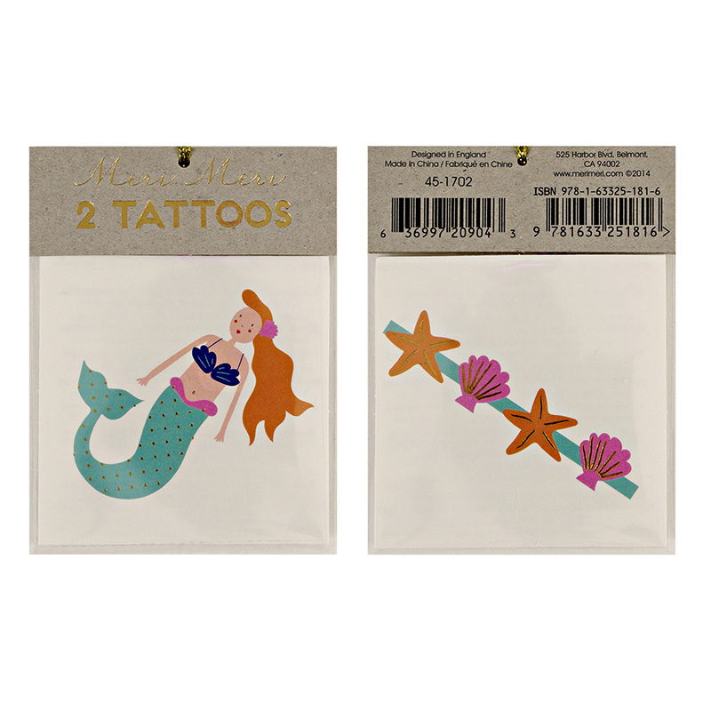 Mermaid & Sea Shells Tattoos