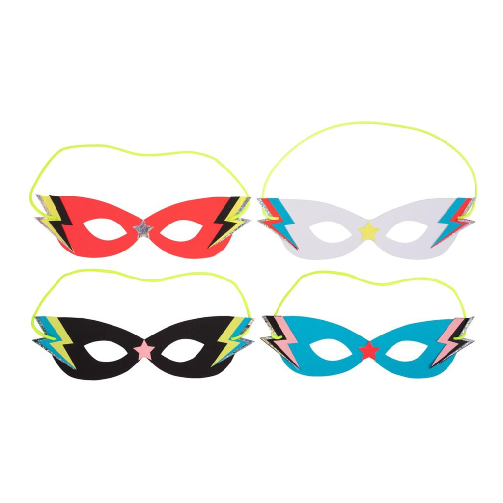 8 superhero party masks