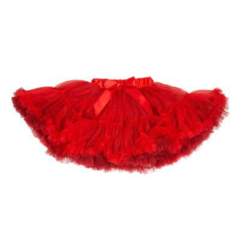 Red & Burgundy Frothy Tutu Skirt