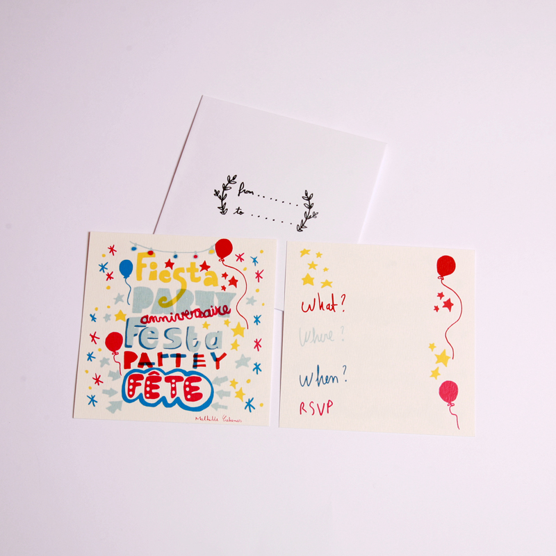 Fiesta birthday party invitations