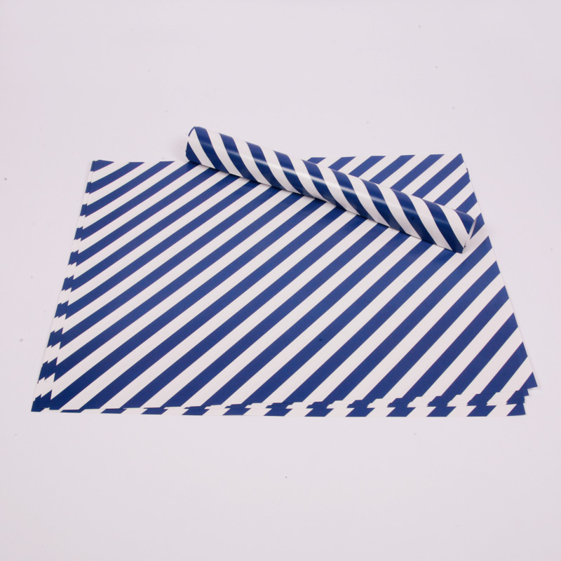 10 blue stripe placemats