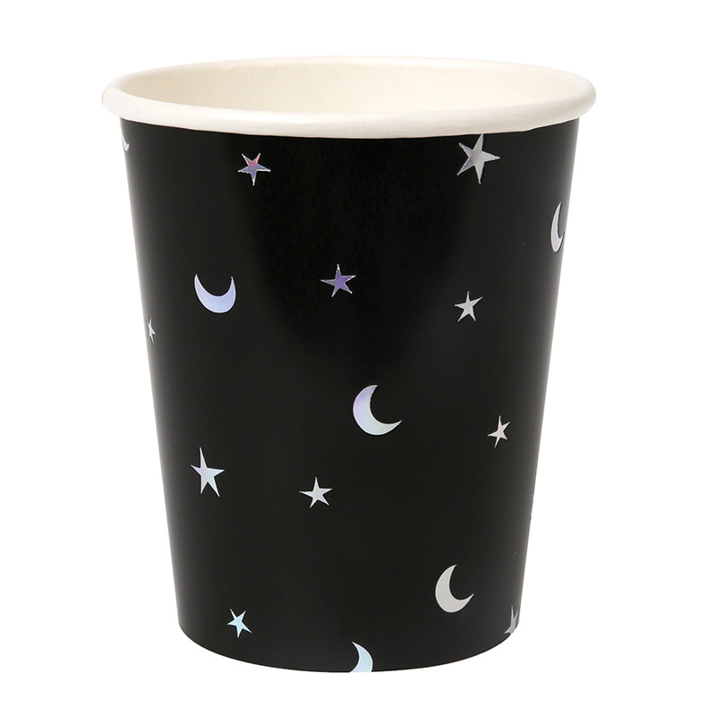 8 Stars and Moons Foiled Cups