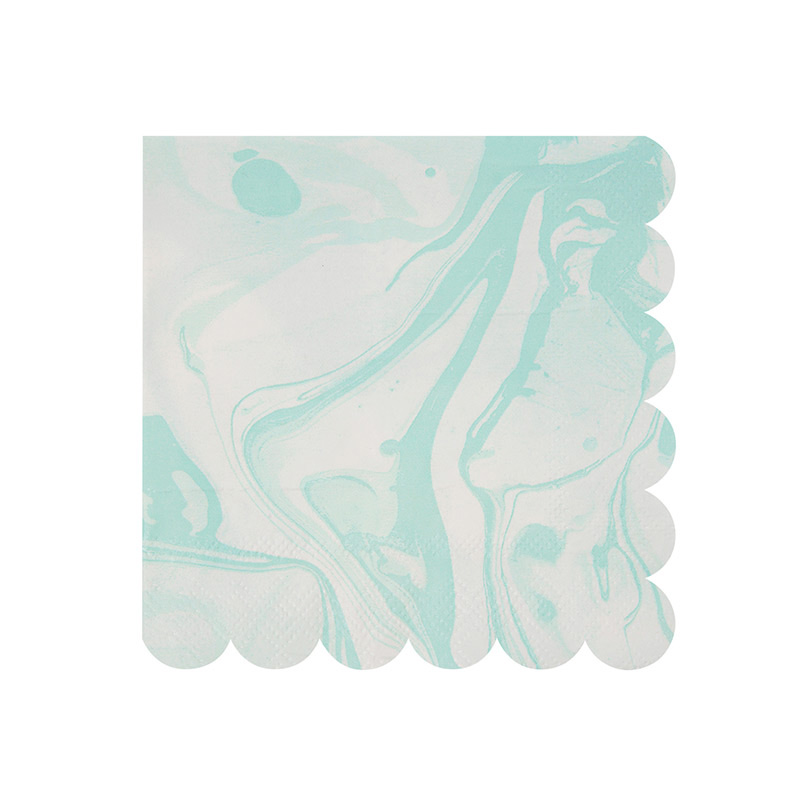 20 Marble Mint Small Napkin