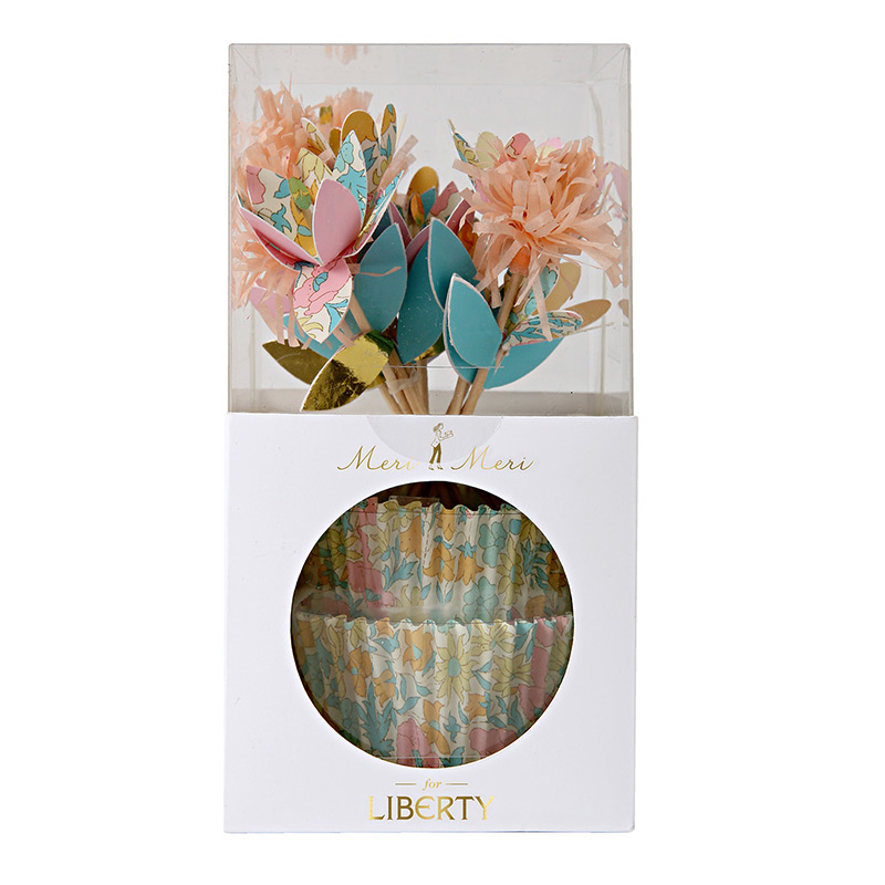 Liberty Poppy & Daisy Cupcake Kit