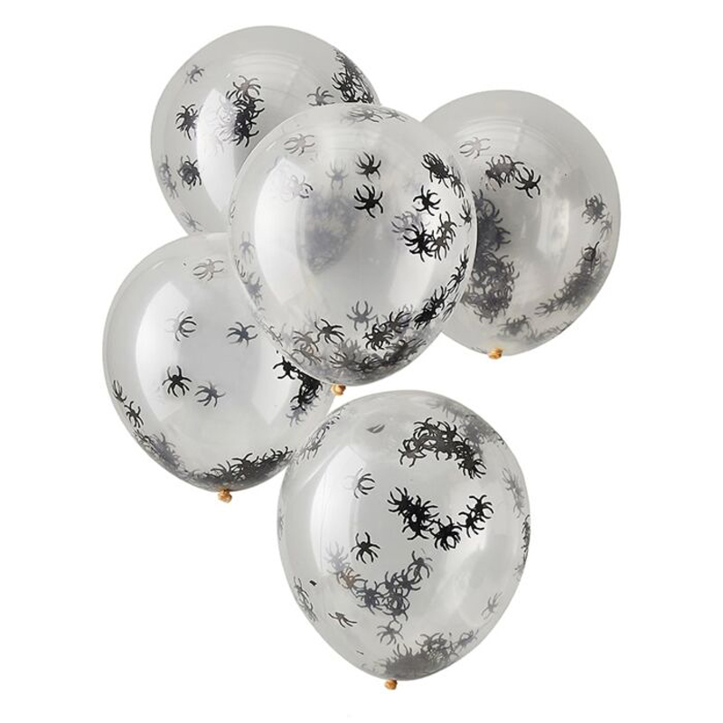 Halloween Spider Confetti Balloons