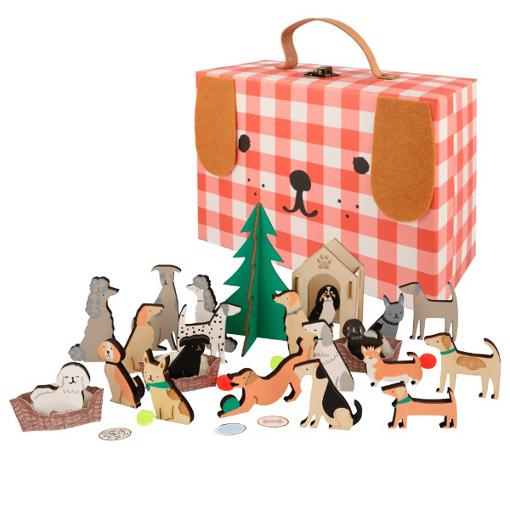 Dog Advent Calendar Suitcase