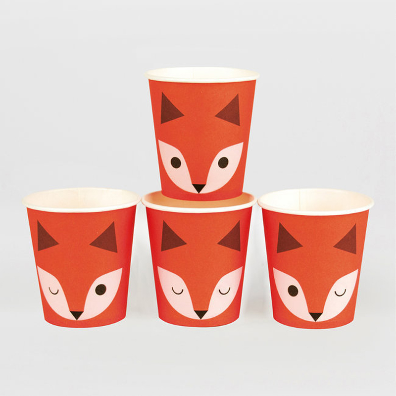 8 animal faces small paper cups - Little Lulubel