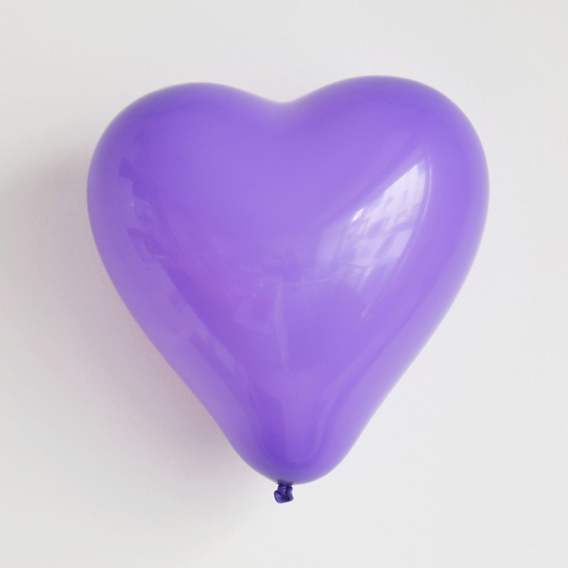 Pack of 10 purple heart balloons