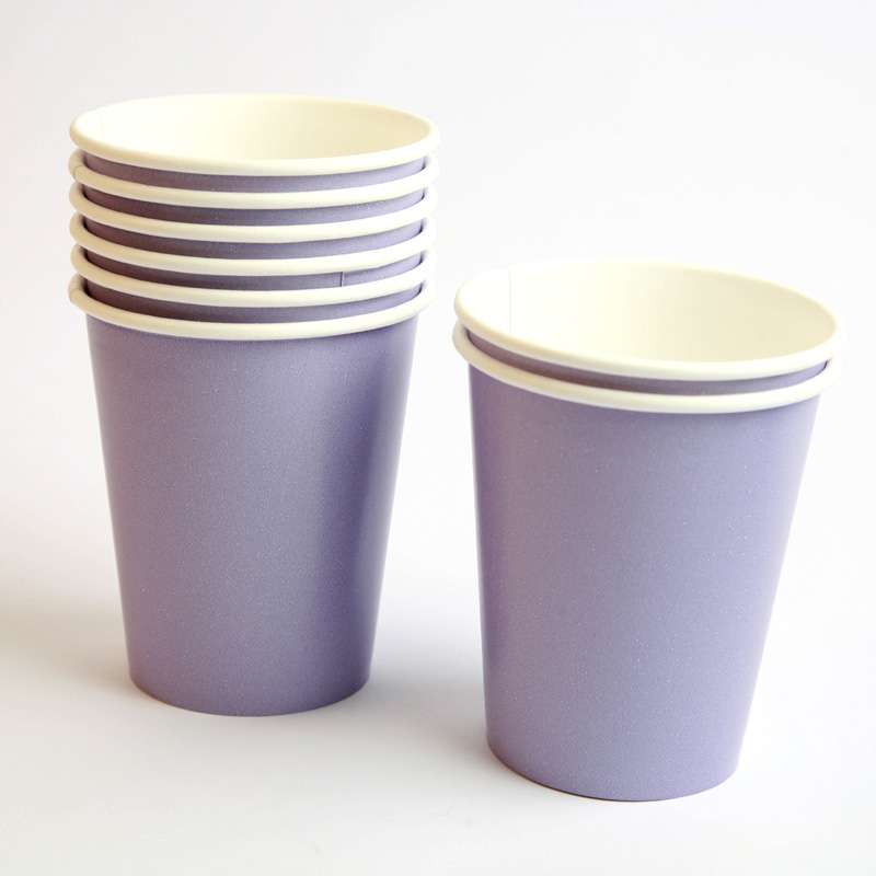 8 lilac cups