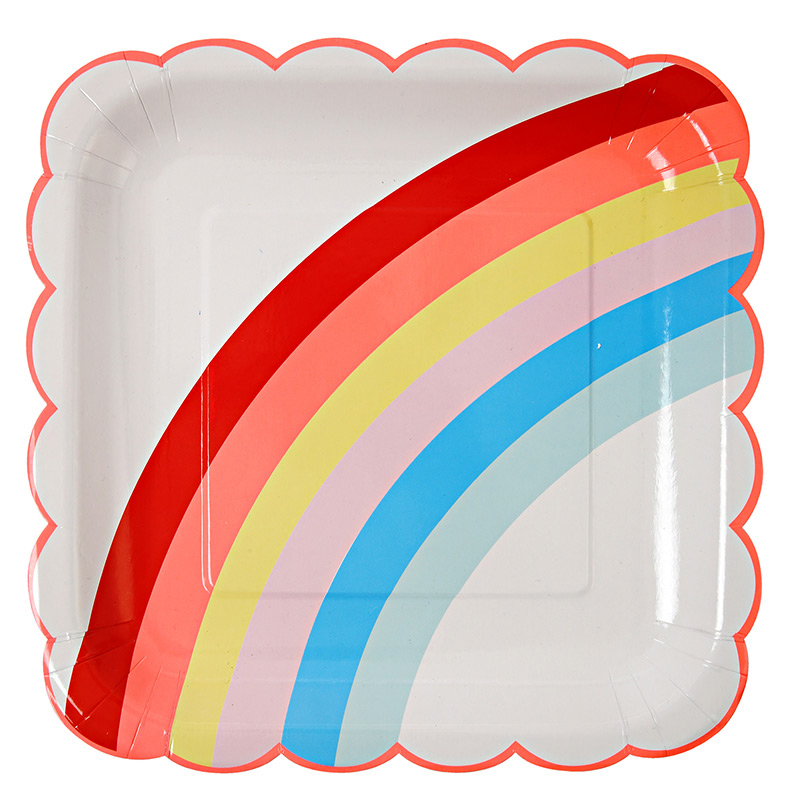 12 Rainbow Large Plate