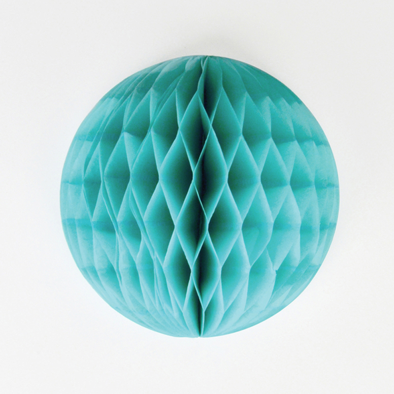 turquoise honeycomb ball