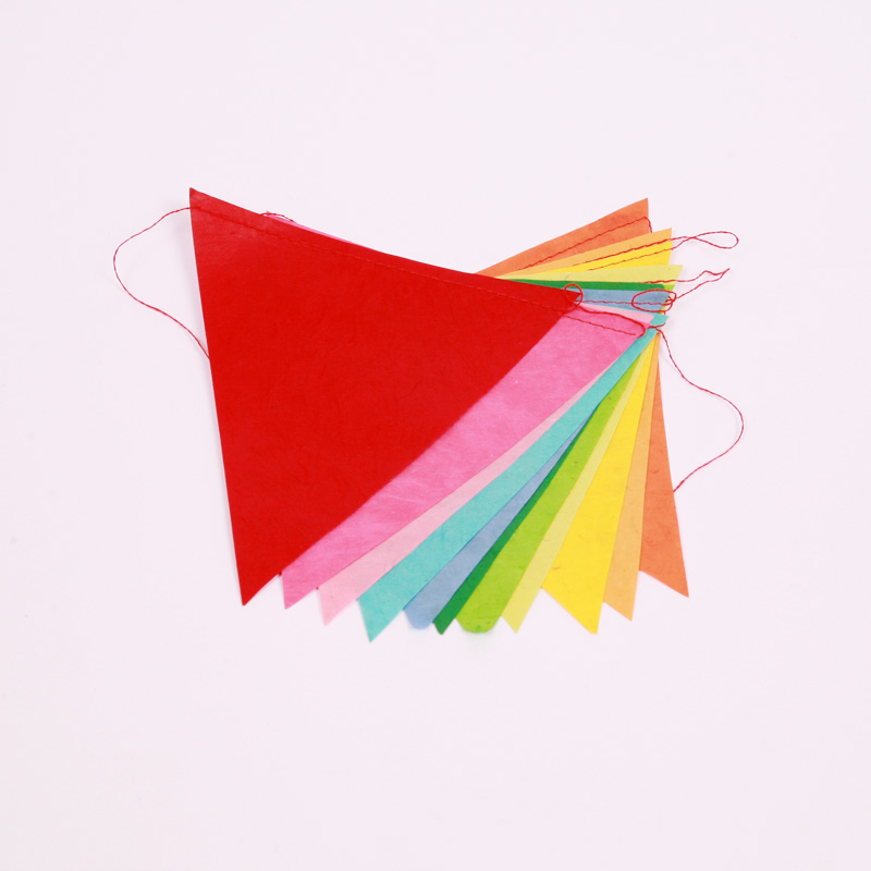 Handmade multicolour paper bunting