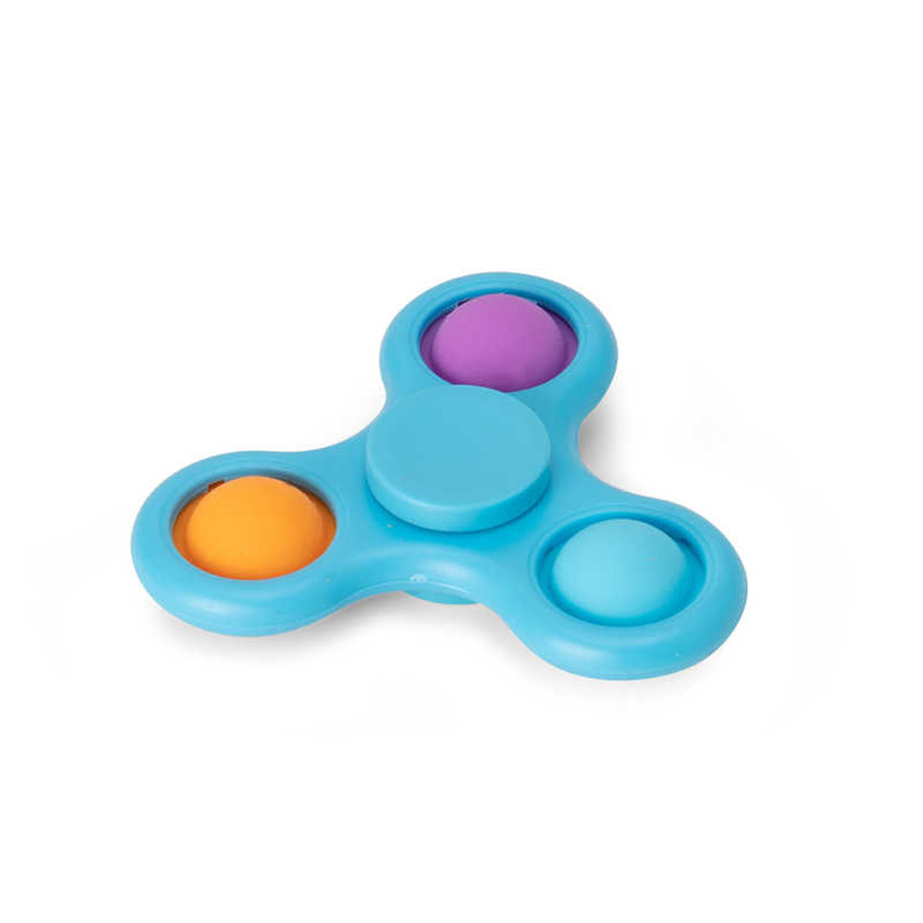 Push Popper Fidget Spinner blue