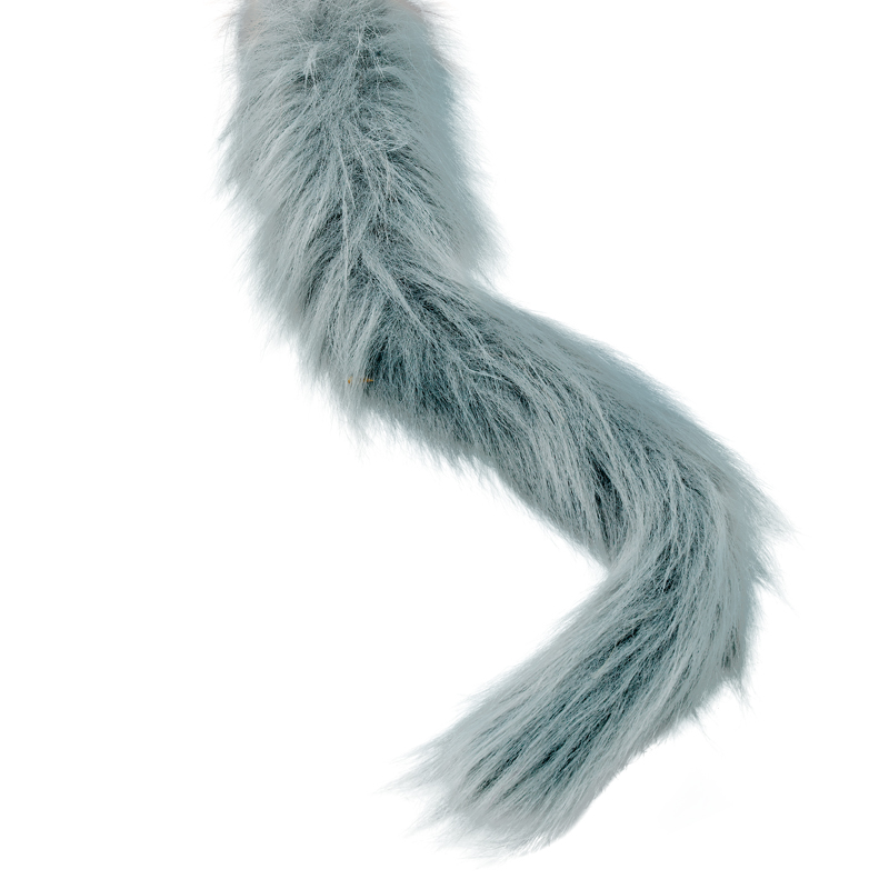 Grey animal tail