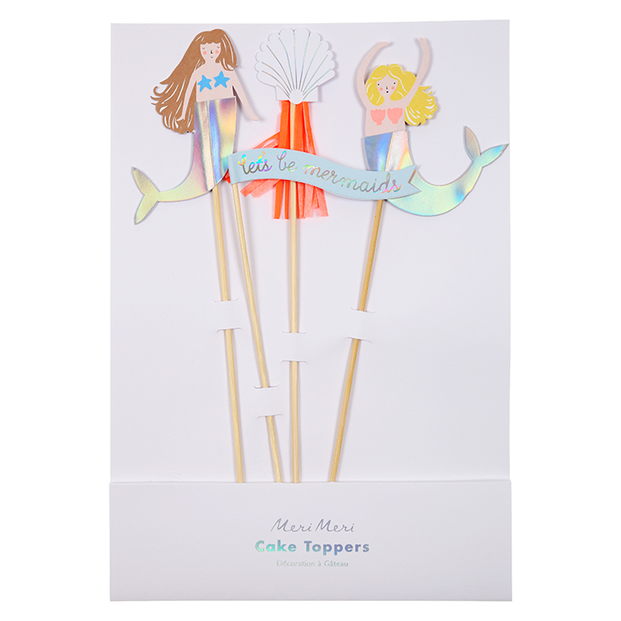 Let's Be Mermaids Cake Toppers