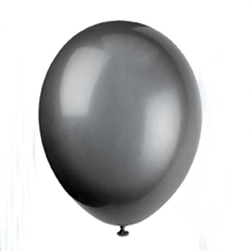 pack of 10 black balloons