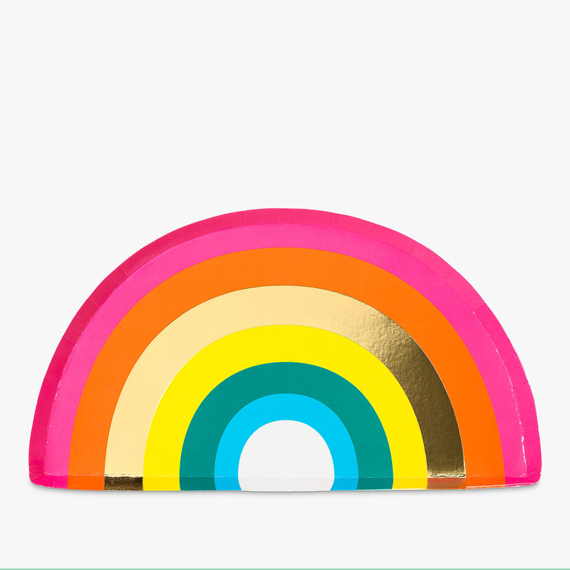 Rainbow Shaped Plates