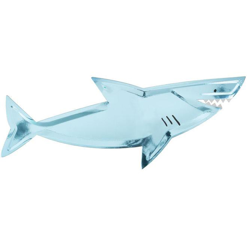 set of 4 Shark Platters