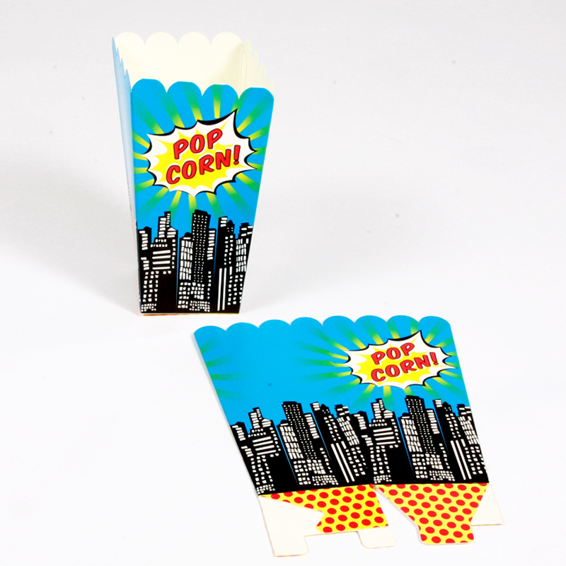 8 Superhero comic popcorn holders