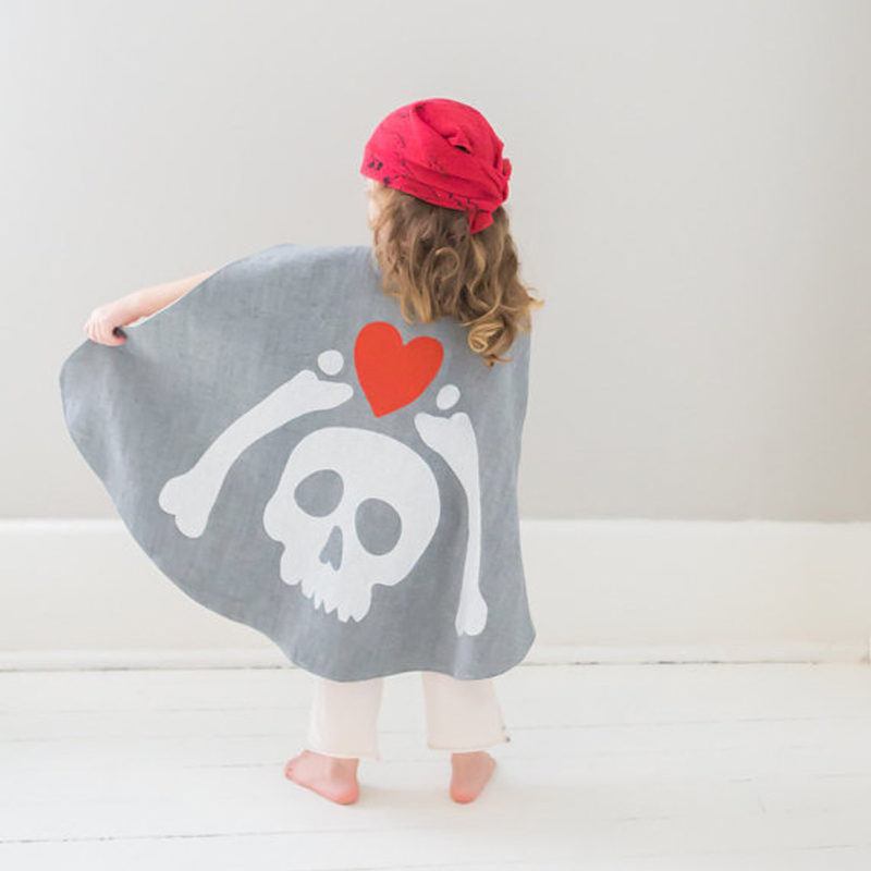 Pirate Cape with Hidden Treasure Map