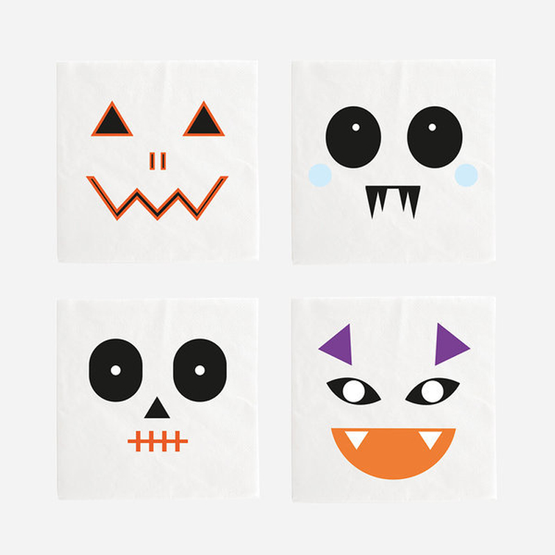 20 SMALL NAPKINS - MINI MONSTERS