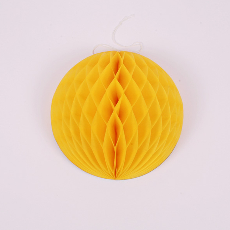 yellow honeycomb ball