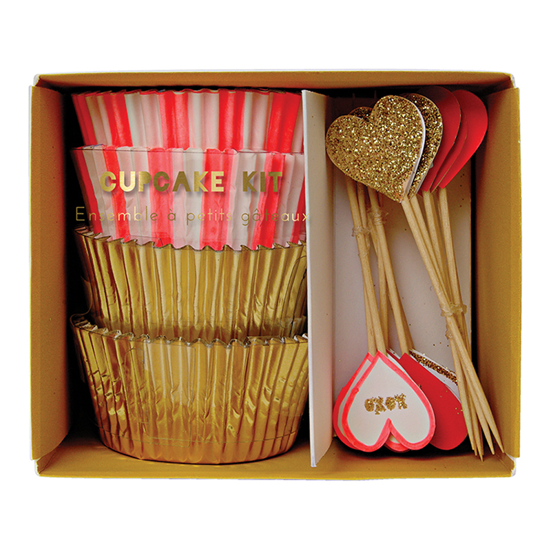 hearts cupcake kit