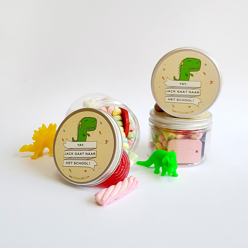 Dino sweet treat pots