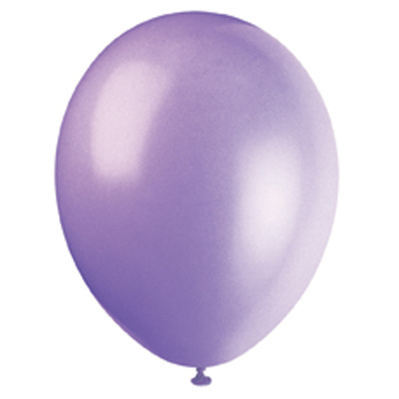 pack of 10 lilac balloons