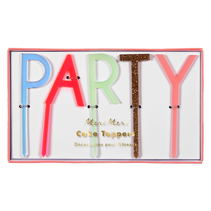 Party Acrylic Toppers