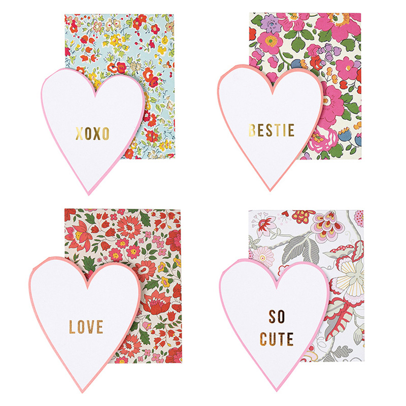 Set of 20 Liberty Print Love Notes