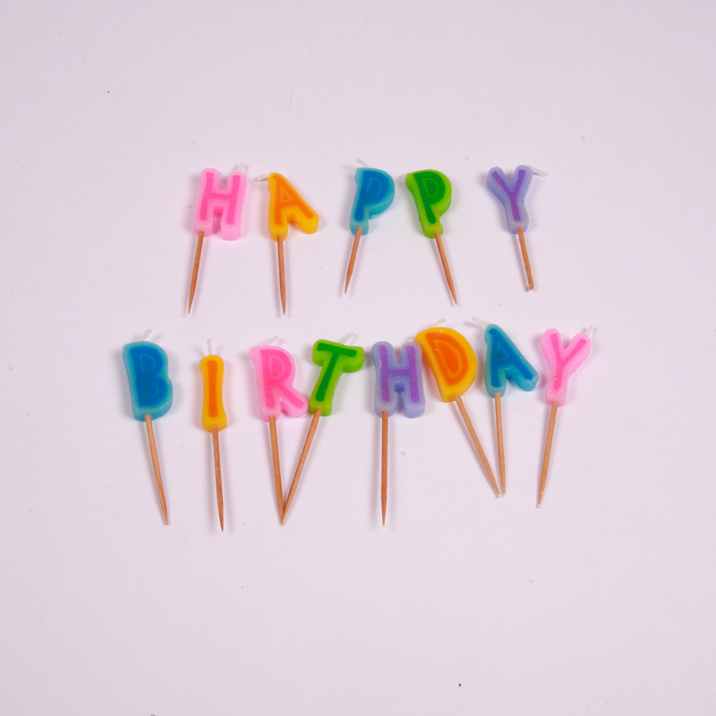 Happy Birthday candles