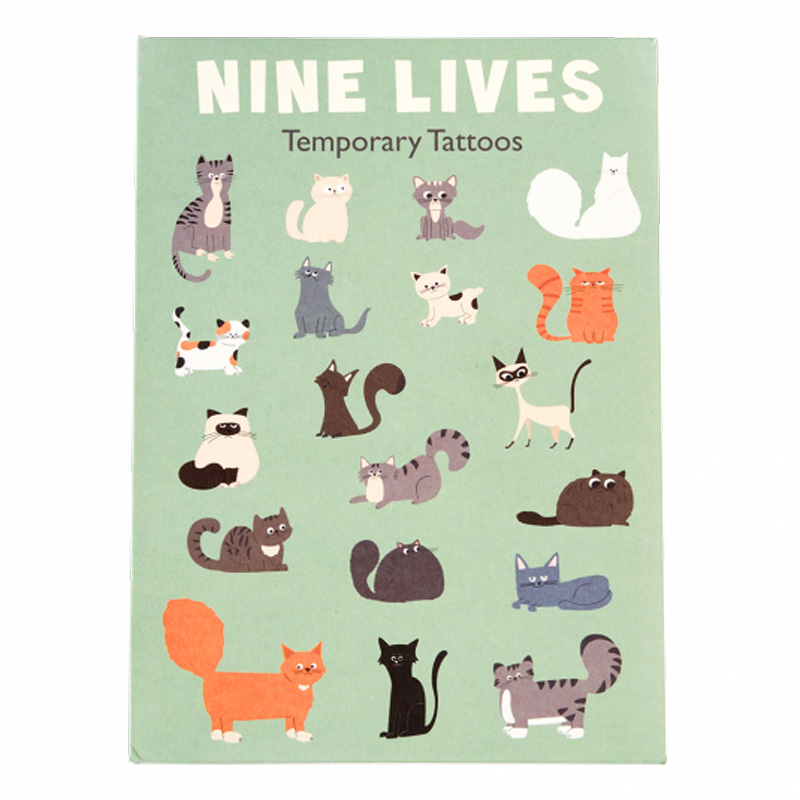 Cat Temporary Tattoos (2 Sheets)