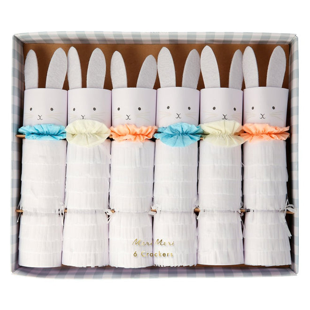 Set of 6 Easter Bunny Crackers