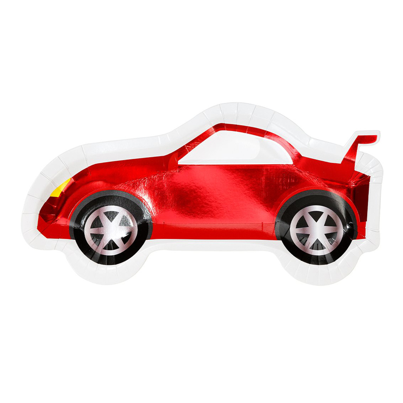 Party Racer Car Shaped Plates