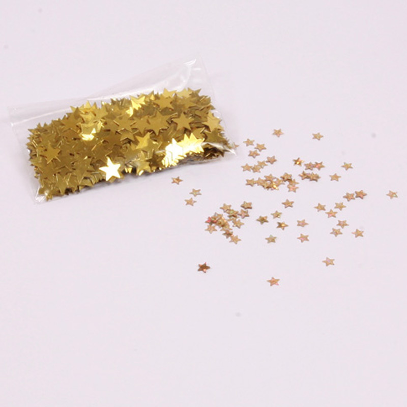 gold star confetti