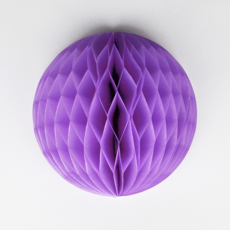 Purple honeycomb ball