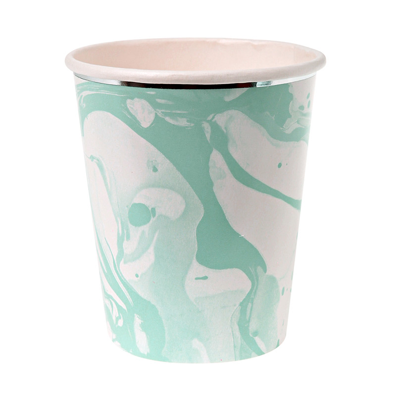 8 Marble Mint Cups