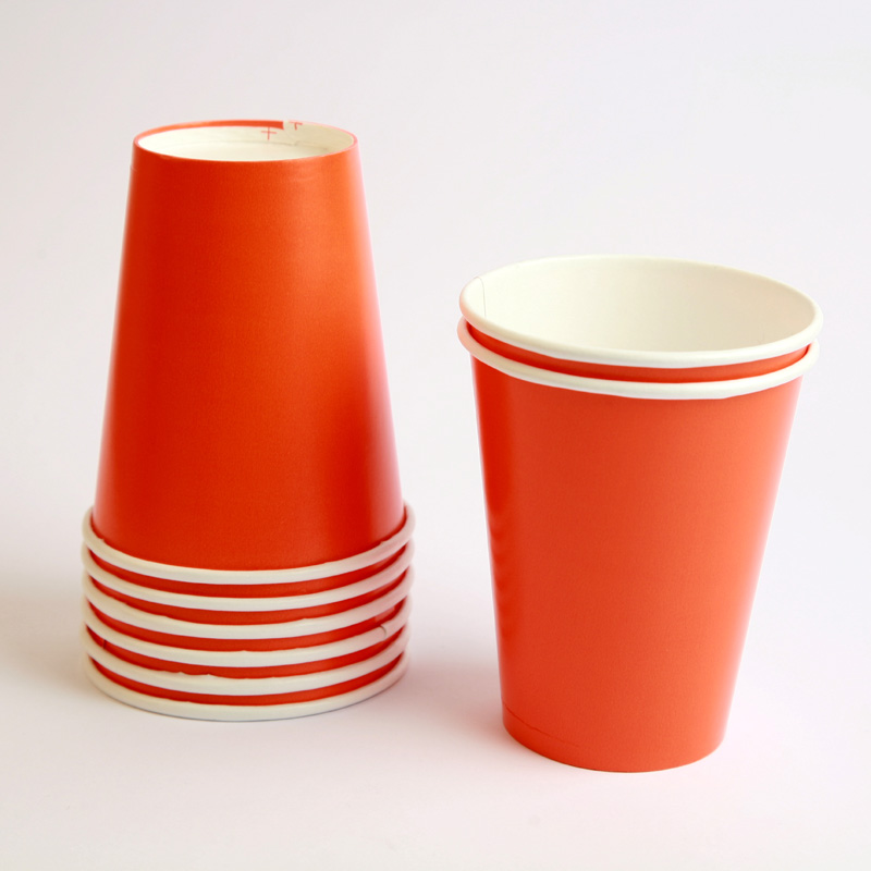 8 orange cups