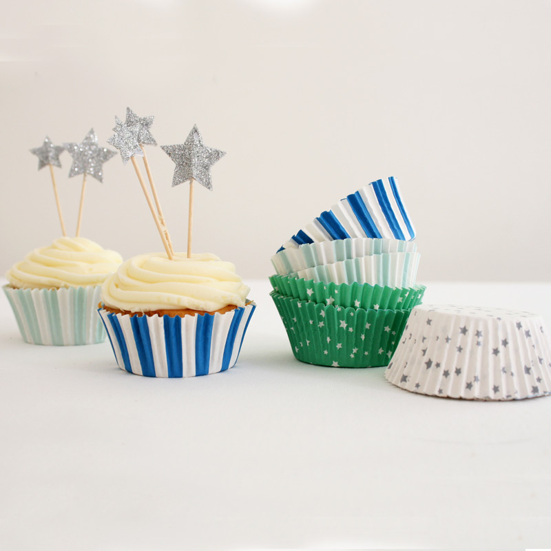 blue cupcake kit