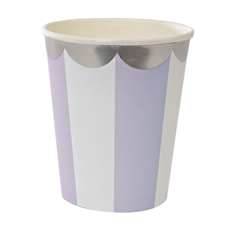 Lavender Striped Cup